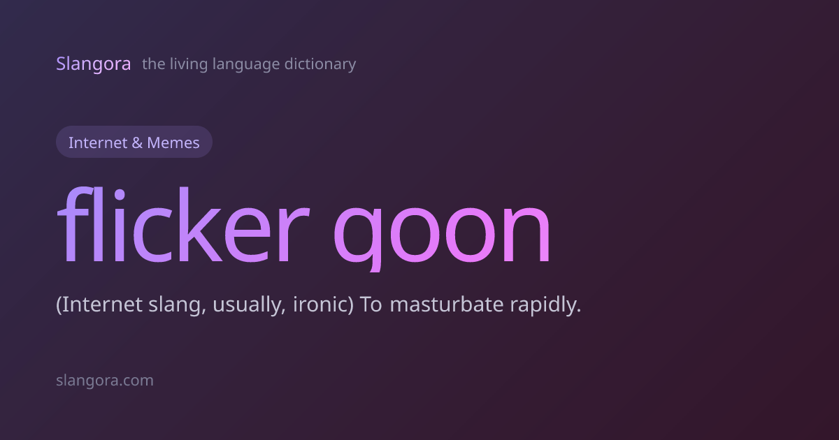 flicker goon · Slangora