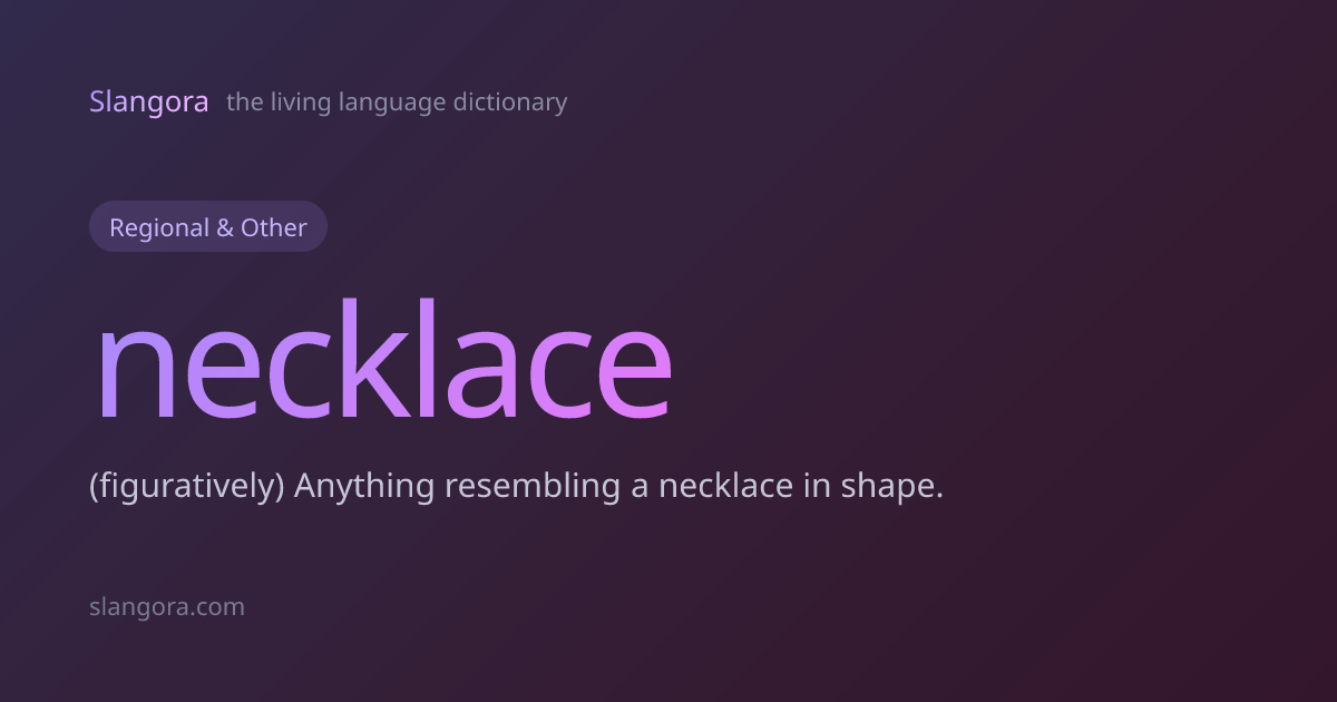 necklace Definition & Meaning · Slangora